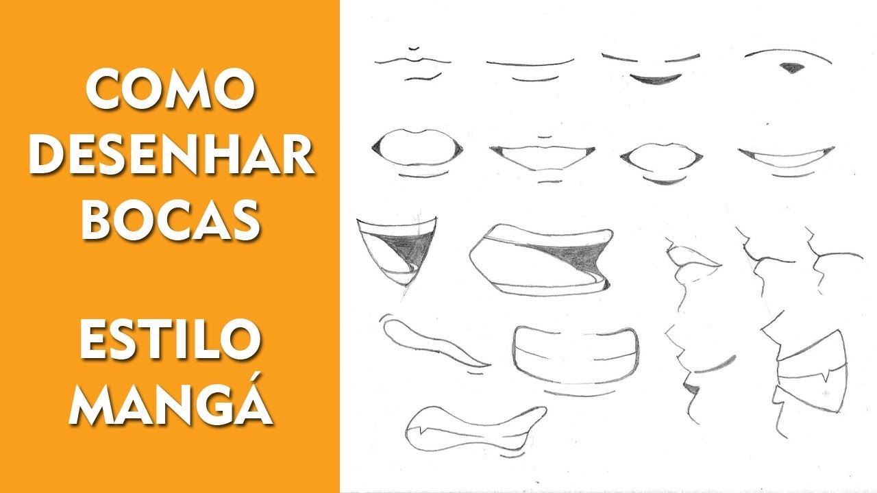 Como desenhar boca simples, Desenhos para iniciantes