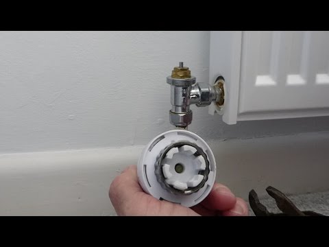 How to remove and replace a thermostatic radiator valve head