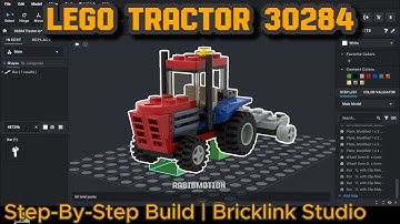 How to Build LEGO Creator Tractor 30284 in Bricklink Studio 2.0 | Step-by-Step Tutorial
