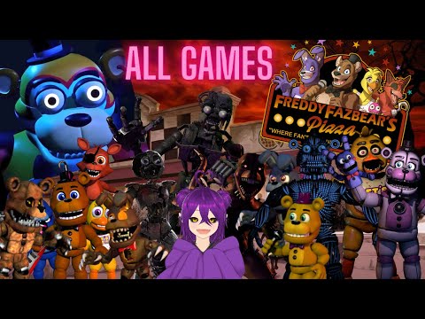 ALL OFFICIAL FNAF GAMES MARATHON PRACTICE!!! | Vtuber Plays FNAF Games