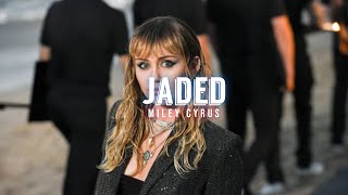 JADED - Miley Cyrus, Backyard Sessions (Lyrics Video)