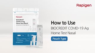 [Rapigen] How to use Home Test Nasal pouch