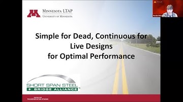 MnLTAP Short-Span Steel Bridge Webinar Series: 