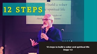 12 Steps - 12 steps to build a sober and spiritual life. Steps 1-3