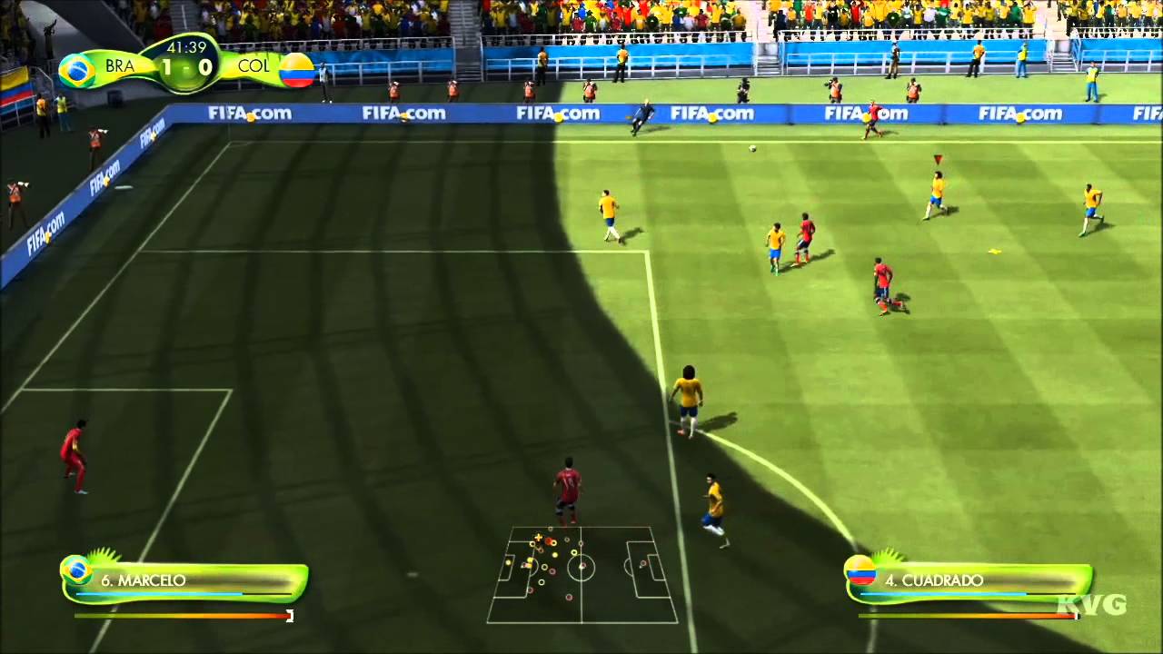 2014 FIFA World Cup Brazil - Brazil vs Colombia Gameplay [HD]