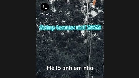 Setup Termux mới 2023