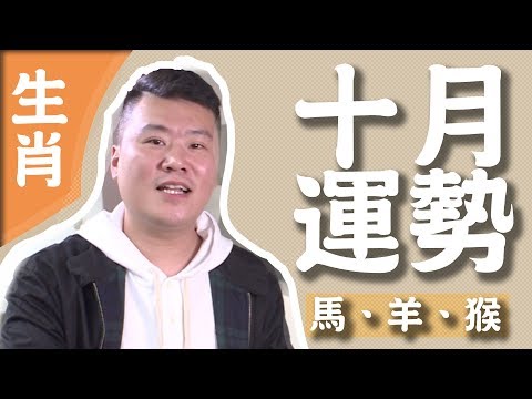 ep3 阿男話生肖 十月整體運勢（馬、羊、猴）