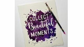 Inspirational Quote Watercolor Painting Tutorial