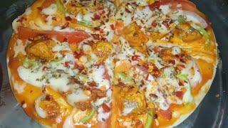 Readymade Base Se Pizza Recipe|| Tawe Pe Pizza Base Se Pizza Kaise Bnaye