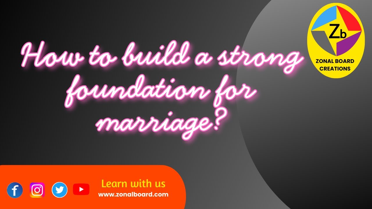 HOW TO BUILD A STRONG FOUNDATION FOR MARRIAGE? - YouTube