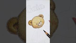 🎨 How to color a cute little bear – head 🐻