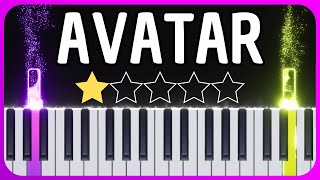 Avatar - Main Theme - EASY Piano Tutorial with Sheet Music