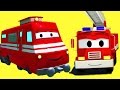 La Super Patrulla, Carl el súper camión 🚚 Troy el tren 🚆 Tom la grúa en Auto City | dibujos animados