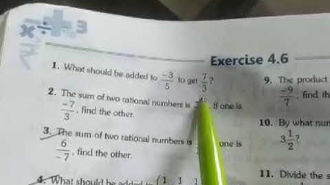 class 7 exercise 4.6 Q1 and 2