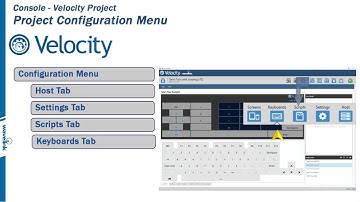 Wavelink Velocity Console - Velocity Project - 3_6 - Project Configuration Menu