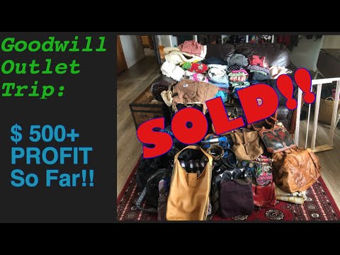 Goodwill Outlet Trip | SOLD! | $500 Profit so far!