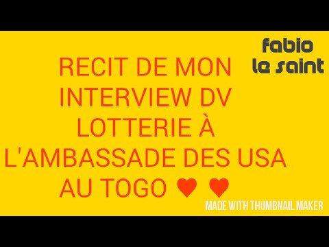 Le récit de mon interview á l'ambassade de Lomé