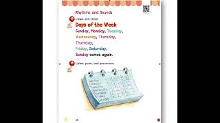 We Can 1 Unit 2 Days and Weather Rhythms and Sounds chant/ Days of the Week