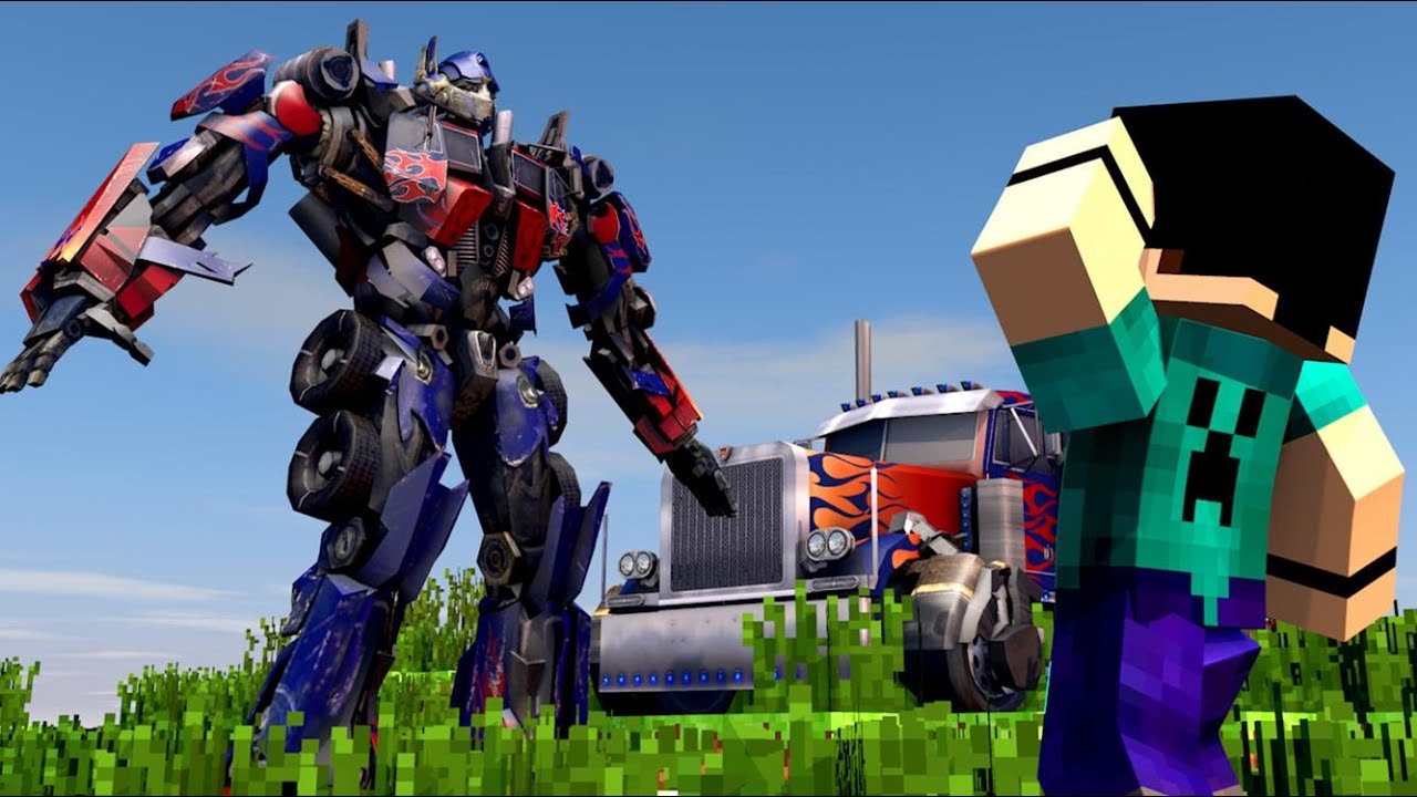 Minecraft - TRANSFORMERS!! Se Transforme em CARRO!! Mod Showcase