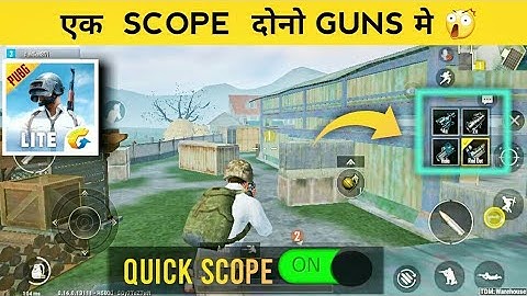 pubg mobile lite - quick scope settings  - how to enable quick scope in pubg mobile lite