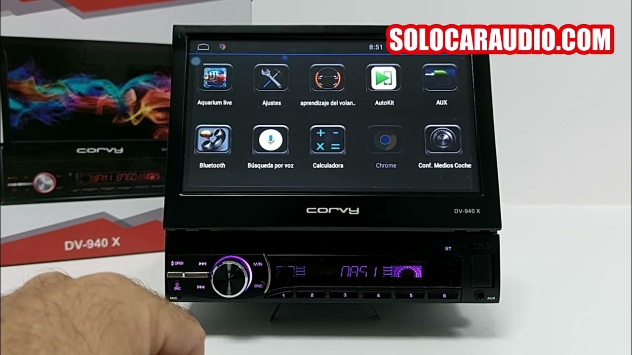 Corvy DV-940 X 017970 Radio 1 din Android con pantalla táctil