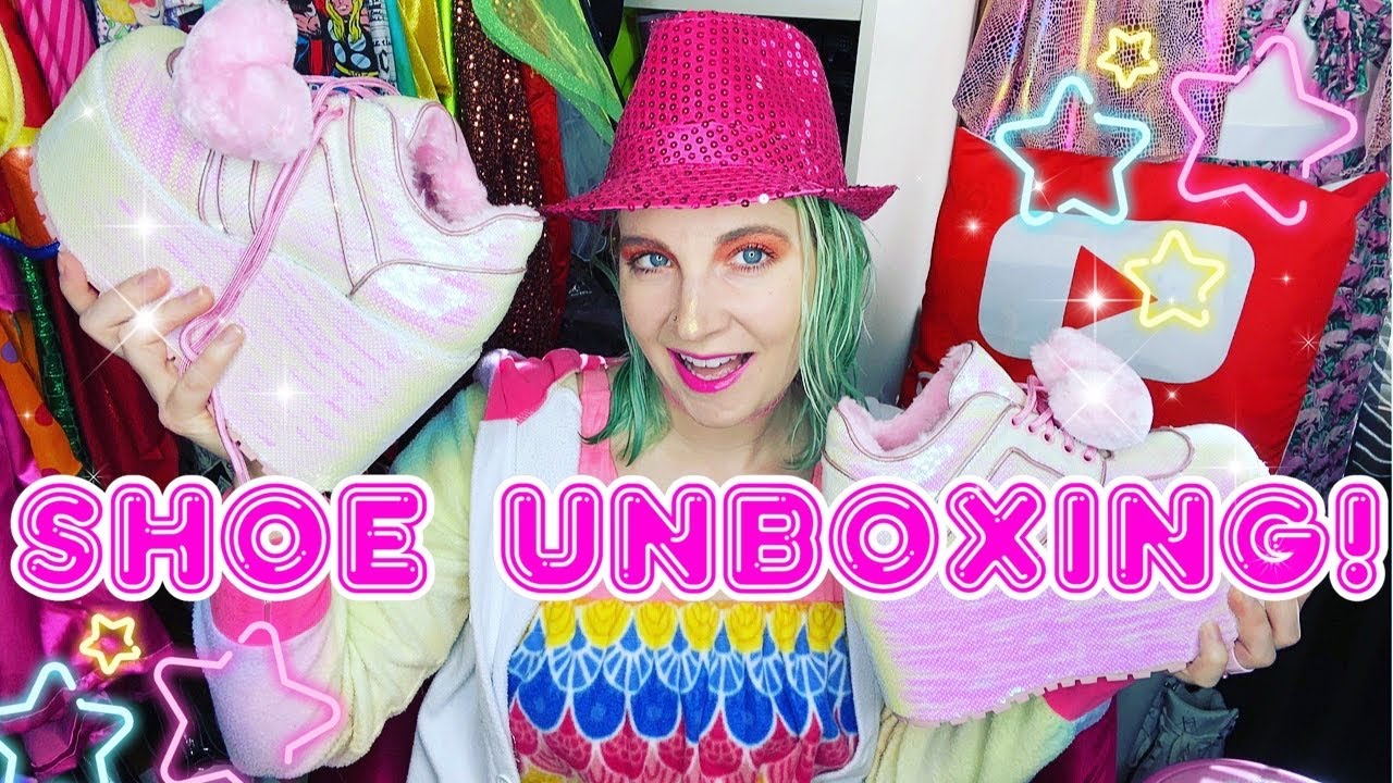 Unboxing the Sugar Thrillz cascade dreams sequin platform sneakers!