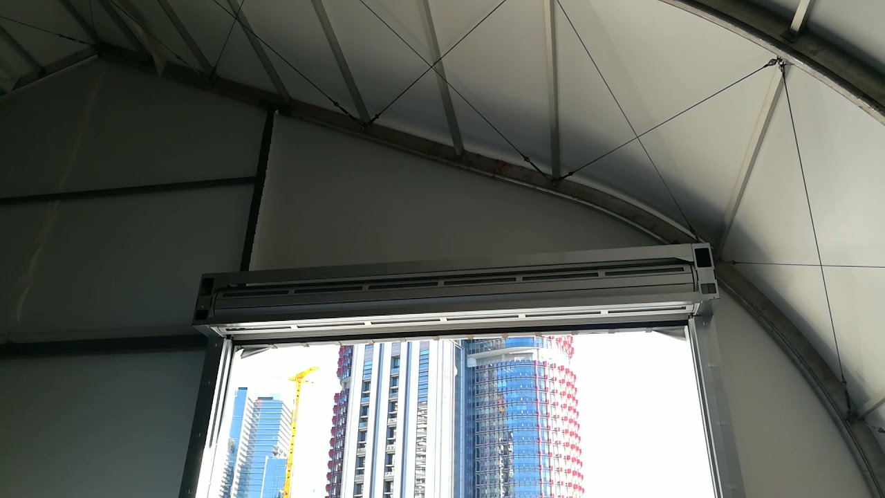 DMF Efaflex door on temp structure 2