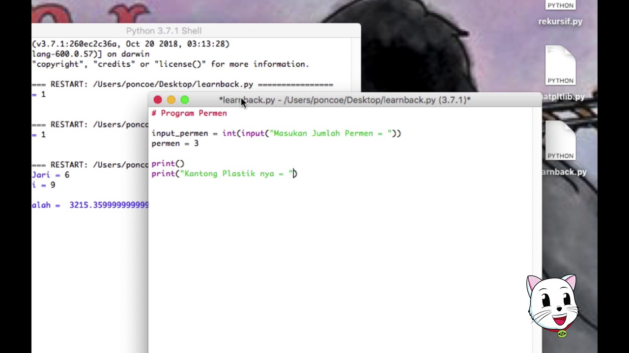 Python Program - Hitung Permen