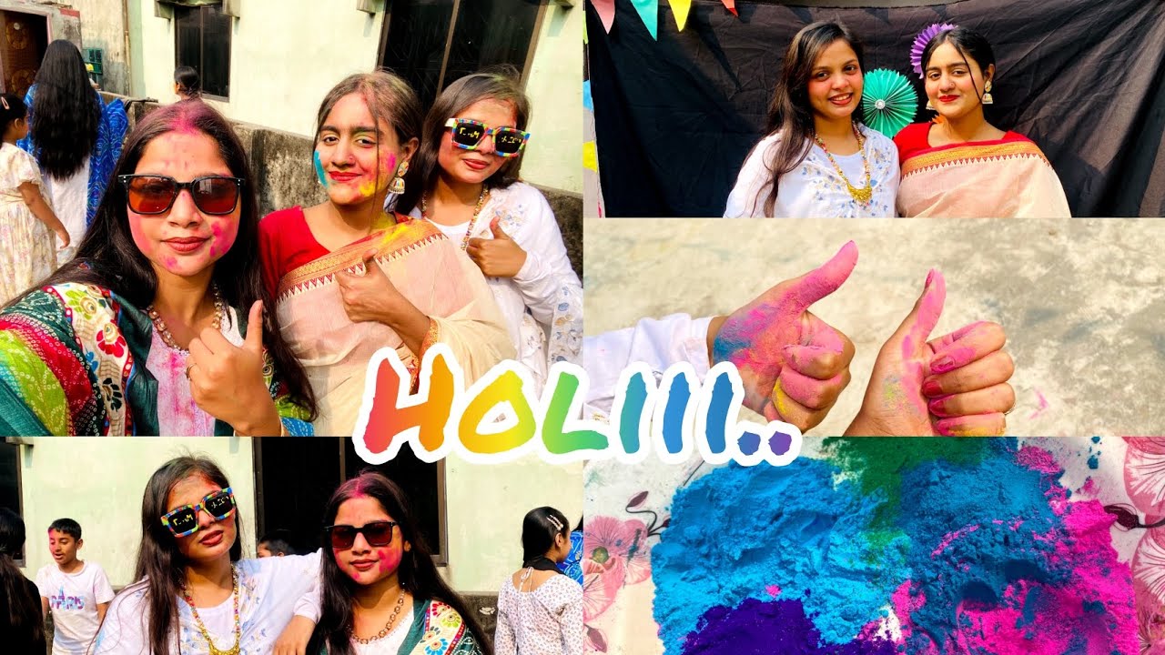 Friend এর বিয়ের..রং খেলতে গিয়ে কি কি..করলাম..||