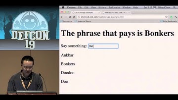 [DEFCON 19] Abusing HTML5