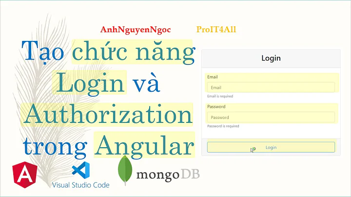 Asg.p13: Tạo chức năng Login và Authorization trong Angular dùng JSON Web Token (JWT)