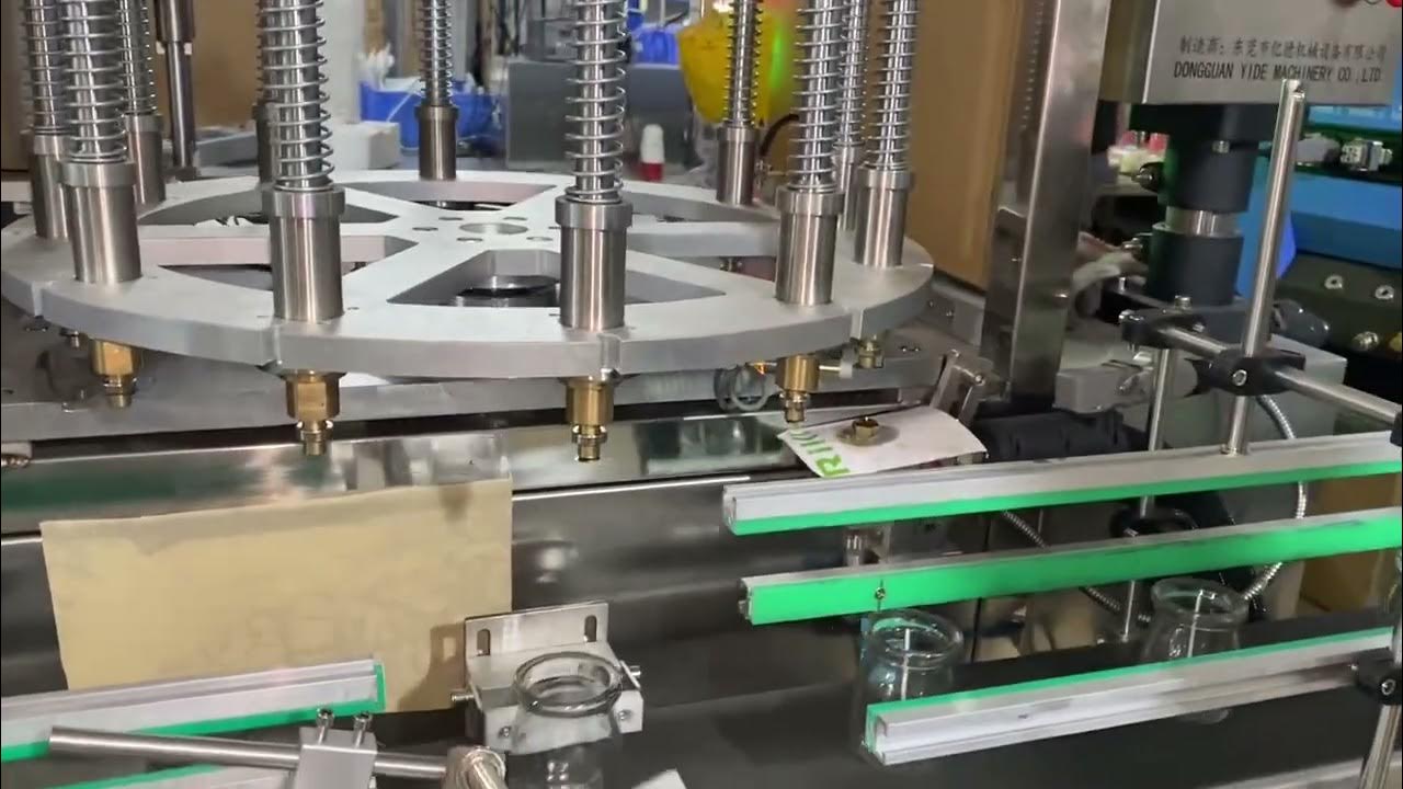 Fully automatic candle wick gluing machine YouTube