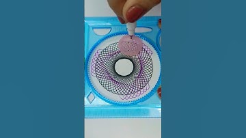 Satisfying ASMR Spirograph Art | Relaxing Spiral Sounds for Mental Rest! #art #shorts #spirograph