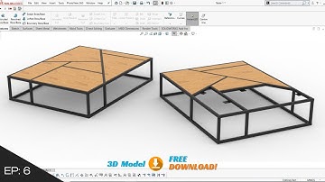 Solid works - Furniture Design | Modern Coffee Table | EP06