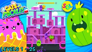 Cats vs Pickles Game App Level 1-25 | Smiles Giggles Laughs iPhone iPad Gameplay screenshot 1