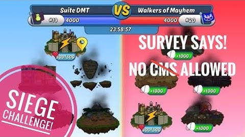 Siege Challenge NO CMs - Suite DMT #19 v Walkers of Mayham #20 - Hyper Island | Animation Throwdown