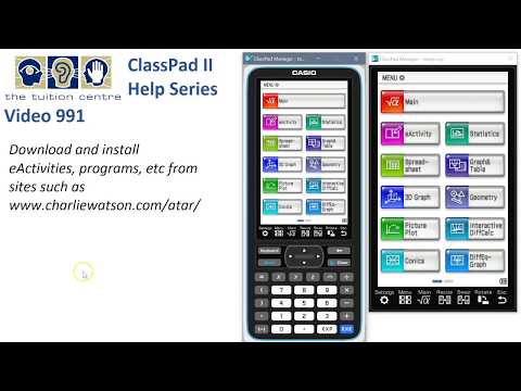ClassPad Help 991 - Computer To ClassPad Data Transfer