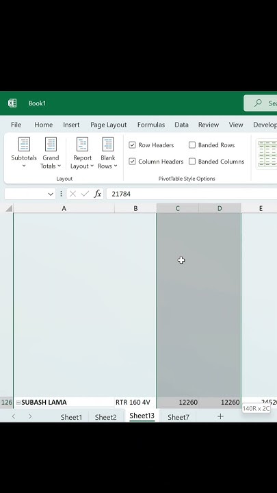 Match Multiple Sheets Data Using Pivot Table | How to Match Two ...