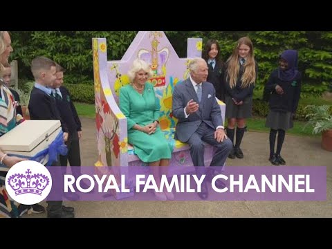 A colourful throne for king and queen in northern ireland