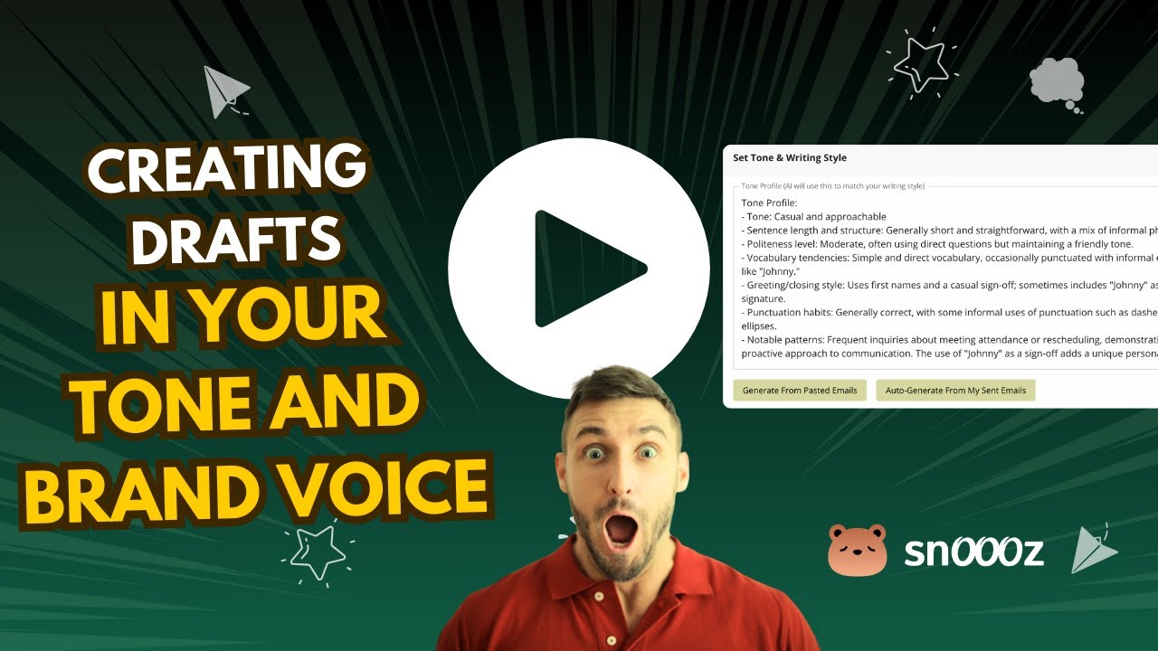 Drafting Emails with AI in Your Tone and Brand Voice