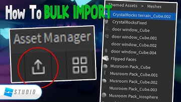 How To BULK IMPORT Meshes In Roblox Studio!