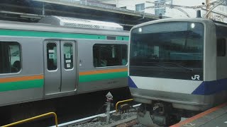 上野東京ライン常磐線直通普通土浦行きE531系1163MK424水カツ10号車クハE531-24両から観たJR東京駅〜JR上野駅間の前面展望！【令和5年6月18日日曜日】