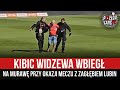 Kibic widzewa wbieg na muraw przy okazji meczu z zagbiem lubin 12052024 r