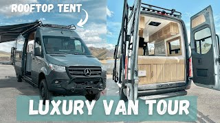 Luxury Family Van Tour w/ shower & rooftop tent ⛺| VAN TOUR