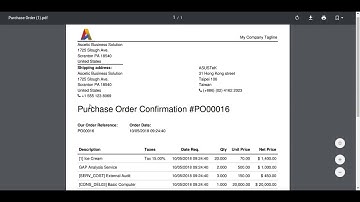Purchase Order Reports based on Product Category in odoo v10