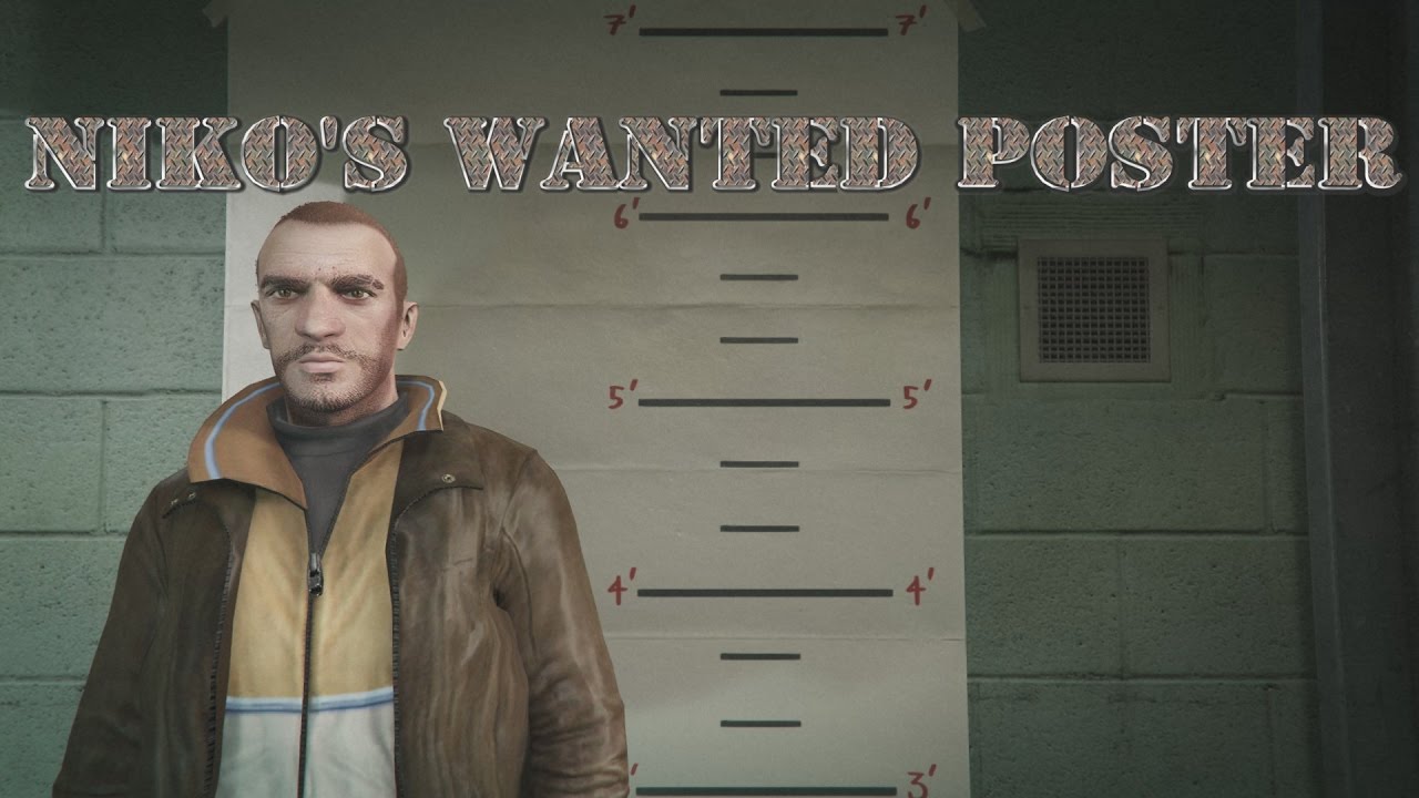 Niko Bellic Wanted Poster in GTA 5! #gta5 #gta #gaming #fyp #edit