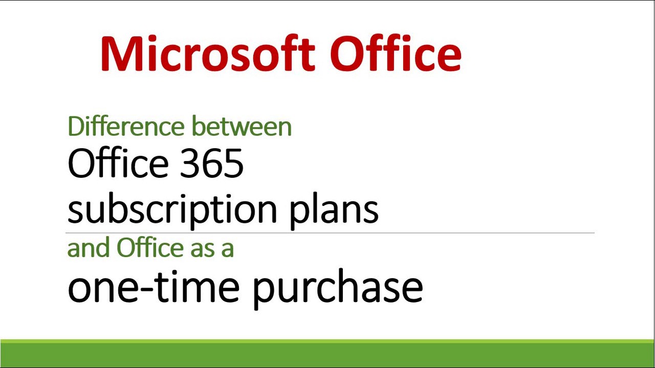 one time purchase of microsoft office