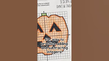 Halloween math activity! Add & subtract integers, graphing ordered pairs.