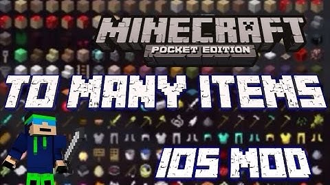 MCPE 0.13.0 IOS To Many Items Mod