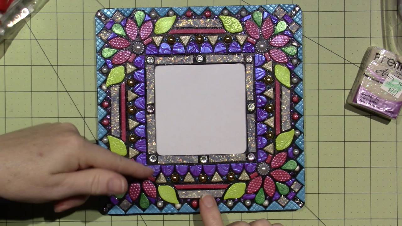 Mosaic Frame With Polymer Clay You Mosaic Frame With Polymer Clay